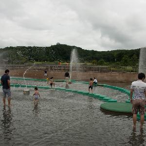 水遊び場の噴水